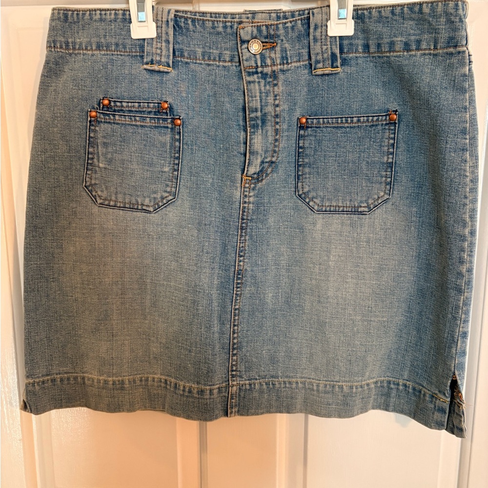 Old Navy Light Blue Denim Mini Skirt